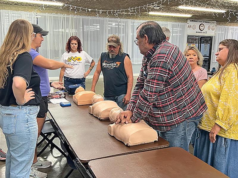 Community Integration Program (CIP) project, Hannibal residents participae in CPR/AED training courses.